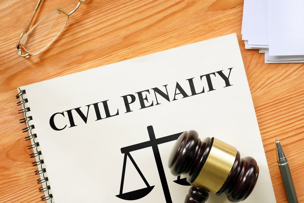 Civil Penalty is shown using a text